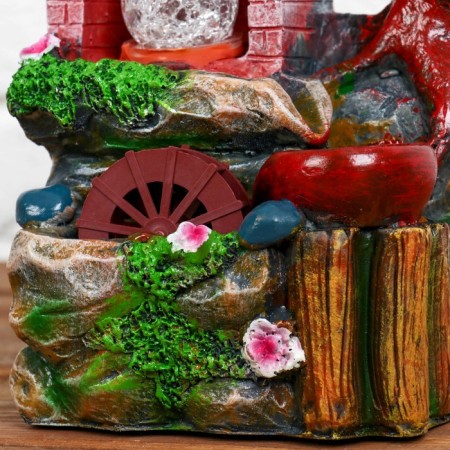 Fountain "House in the Forest" 11x14x18 cm (with backlight)-1