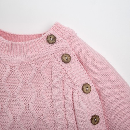 Knitted crumb set "Cute" growth 98-104 cm, pink color-5