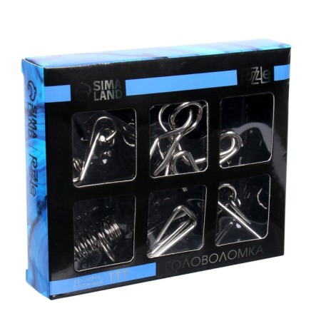 Set of metal puzzles "Smart nails"-4