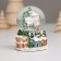 Souvenir Polystone Water Ball Light "Santa Claus and snow -covered house" MIX 5x5x7.2 cm