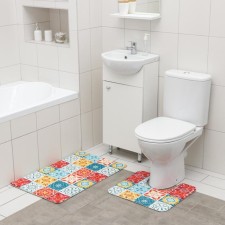 Set of bathroom and toilet Savanna “Mosaic”, 2 pcs, 50 × 80 cm, 40 × 50 cm