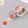 Stick Paper "Snowman and Snowflakes" d = 2.5 cm 500 pcs in the roll