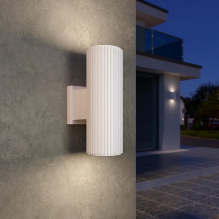 Street wall lamp Elektrostandard, Strit, 164x96x265 mm, E27, sand-white color