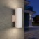 Street wall lamp Elektrostandard, Strit, 164x96x265 mm, E27, sand-white color
