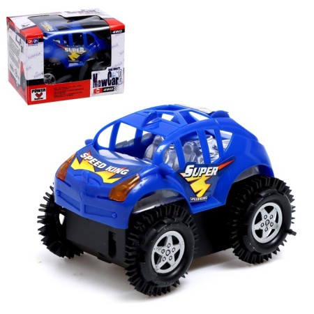 Drive jeep "Tricky", works on batteries, blue color