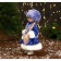Snow Maiden "in a fur vest" 32 cm, blue