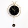 Wall clock, series: pendulum, "deer", smooth move, 30 x 54 cm