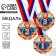 Prize medal 006, D = 7 cm. 1 place, tricolor. Color gold. With a ribbon