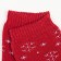 Women's socks "Snowflakes", burgundy color, size 23-25