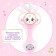 Musical rattle "Sweet friend", sound, light, pink color