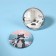 Mirror "raccoon", d = 7 cm, multi -colored