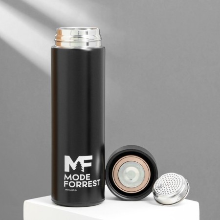 Thermos with a temperature indicator Mode Forrest, 500 ml black, retains heat 8-10 hours-3