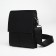 Male bag over the shoulder, Textura, external pocket, black color