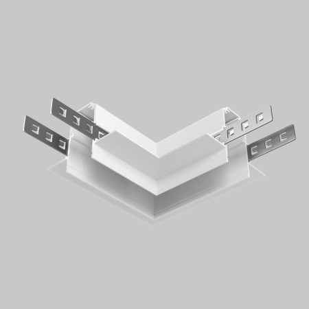 Connector EXILITY Corner built under a 12.5 mm GCL, white-1