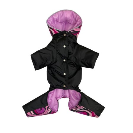 Combinasone for dogs (bitch), insulated, p. 32 (DS 32 cm, Osh 32 cm, OG 44-54 cm), raspberry 102683-1