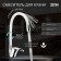 Kitchen mixer Zein Z2110, single -leaf, flexible surge, cartridge 40 mm, white/chrome