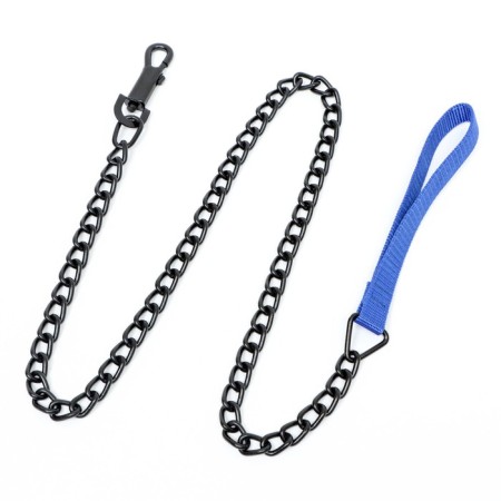 Metal leash, 120 cm x 3.5 mm, black-1