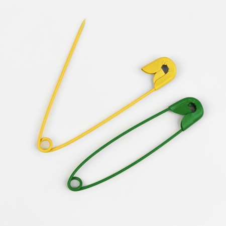 English pins, 51 mm, 10 pcs, colorful color-1