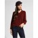 Women's Pulover from the Italian yarn CONTE Elegant, size L, color Burgundy