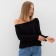Jumper (Longsliv) on one shoulder female minku: Basic line color black, rr 48