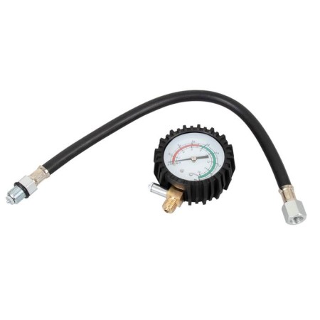 Kraft KT831012, 16 atm compressometer, threaded, flexible, for gasoline engines-1