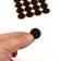 Furniture tundra, d = 19 mm, round, brown, 32 pcs.