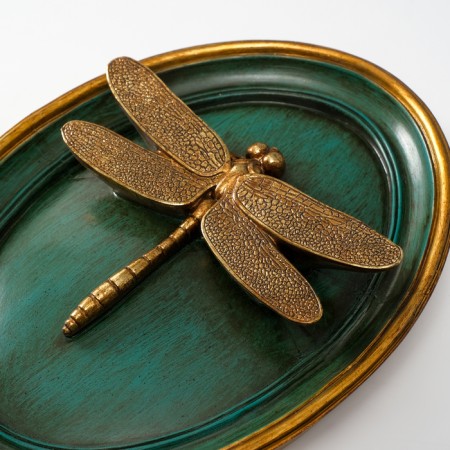 Panel interior polystone "Dragonfly" dark green 20x4x26 cm-2