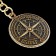 A keychain for keys, metal, amulet "Road amulet" Diam. 2.5 cm