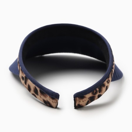 Feminine visor minaku "leopard" color dark blue, rn 56-58-2