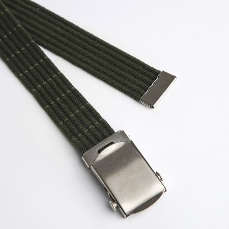 Children's belt, width 2.5 cm, bundle clamp, khaki color-1