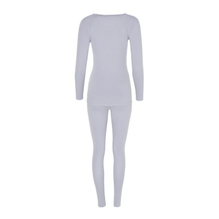 Women's thermal underwear (longshit, leggings), light gray color, size 52-10