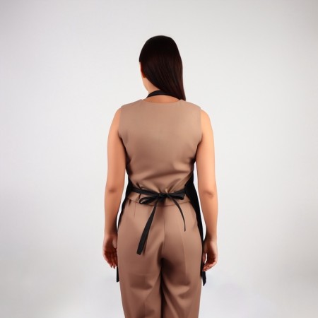 Apron for the master, denim, black color-6