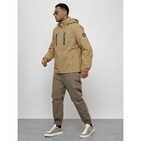 Sports male jacket, size 54, beige color-1