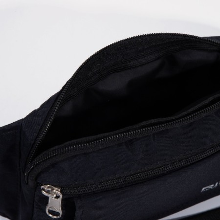 Lightning waist bag, 3 outer pockets, black color-5