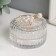 Casket glass "Star with pearls" 6.5x6.5x5 cm