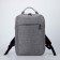 Youth backpack made of textiles, external pocket, gray color