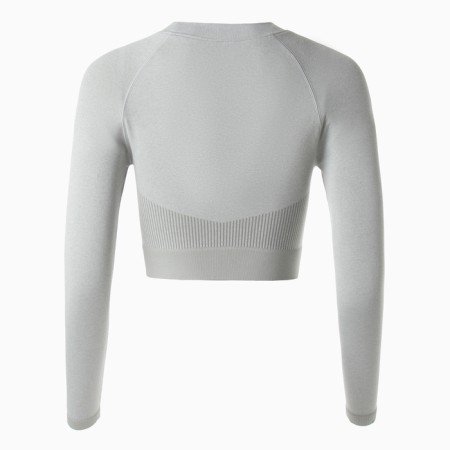 TOP with a long sleeve Minaku: Sportly; Color gray rr r l-8