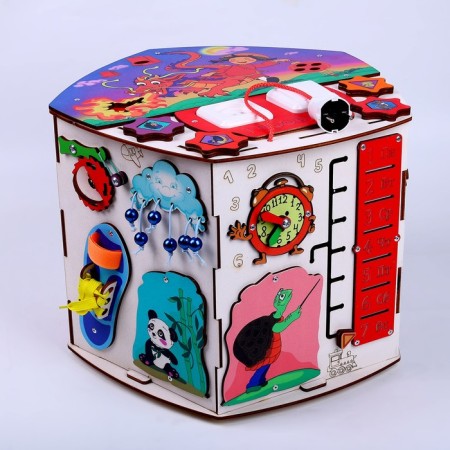 Buside rotating, with the light of "Dracosha", 31 × 38 × 38 cm