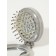 Comb massage Folding Circle marble d7/7.5*7*2.5cm plastic gray bag QF