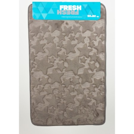 Fresh bathroom rug "Stars", 50 x 80 cm, color mix