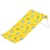 Mill for bathing from a flannel, for a girl, pink, yellow color, mix drawing