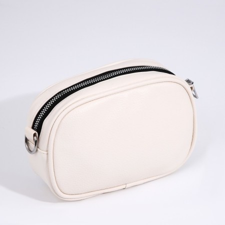 Cross-Bodi Bag on a zipper, beige color-1