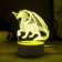 Speaker Lamp "Dragon" LED 7 USB/from white batteries 13x9.5x15.5cm Risalux