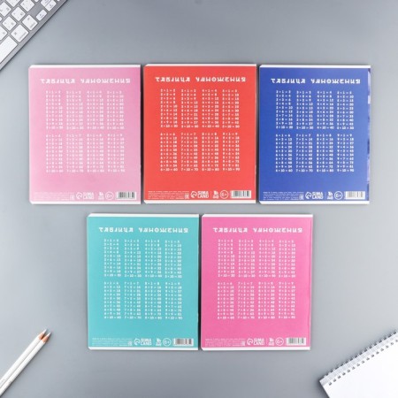 Notebook in a cage 12 sheets A5, on the paper clip “September 1: anime”, covered cardboard, block No. 2, 5 types of mix-9
