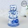 Mesnitsa "Masha", Gzhel, Porcelain, 15x8 cm