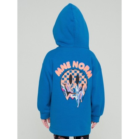 Sweatshirt for girls, height 98 cm, blue color-5