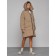Coat insulated winter female, size 42, color light brown