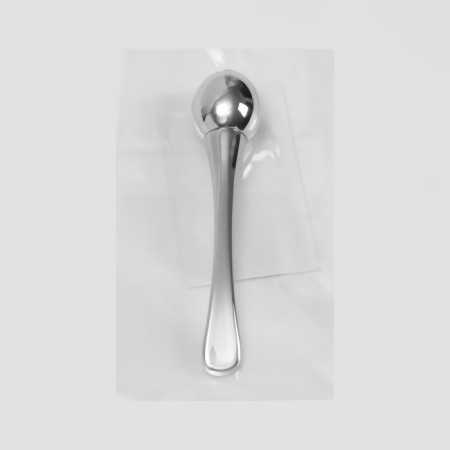 Face massage, with a ball, 7.5 × 1.6 cm, silver color-6