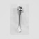 Face massage, with a ball, 7.5 × 1.6 cm, silver color