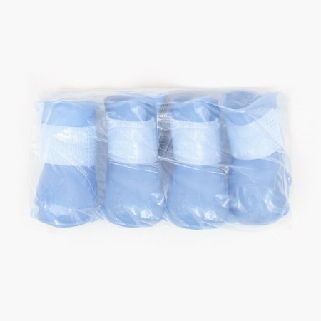 Dog boots, rubber, set 4 pcs, size S, blue-5